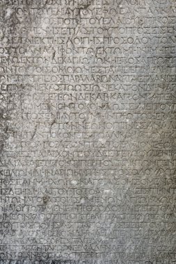 Eski Akdeniz mimarisinin dekoratif unsurları.