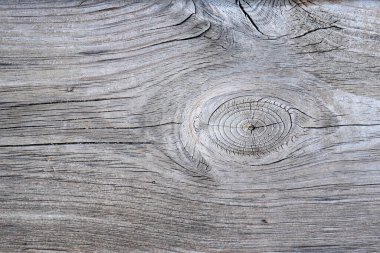 Ahşap tahtanın yakın çekim dokusu ve zamanla solmuş çatlaklar. Tasarım şablonu.