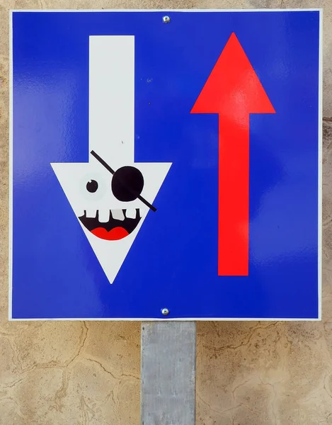 In France, even road signs can be humorous