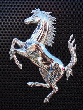 logo representing the prancing horse of a famous sports car brand