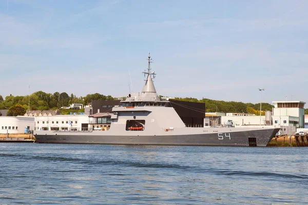 Stationed in Concarneau, the patrol boat Contraalmirante Cordero is the fourth offshore patrol boat ordered by Argentina from France.