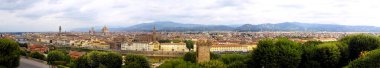 exceptional panoramic view of the city of Florence from the terraces of Michelangelo's garden