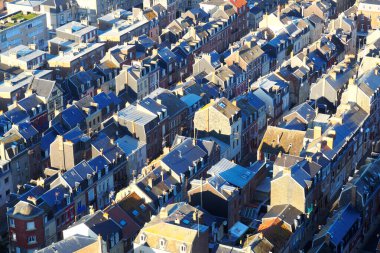 magnificent view of the roofs of the city 