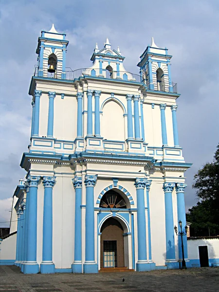 Kościół Santa Lucia San Cristobal Las Casas Stanie Chiapas Meksyku — Zdjęcie stockowe