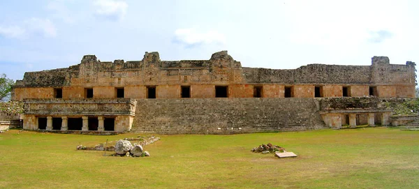 Quadrilátero Das Monjas Local Antiga Cidade Maia Uxmal Estado Yucatan — Fotografia de Stock