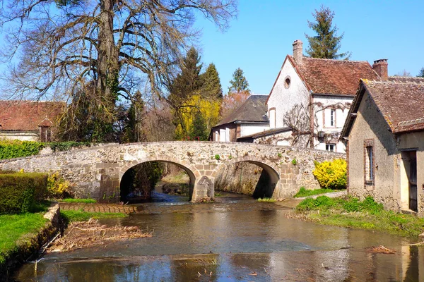 Burgundy Deki Yonne Bölümü Ndeki Küçük Fransız Köyü Mezilles Bukolik — Stok fotoğraf