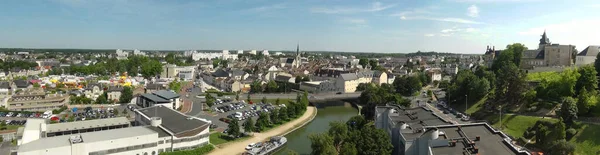 Panoramiczny Widok Miasto Montargis Zwany Wenecją Gatinais Subprefektura Departamentu Loiret — Zdjęcie stockowe