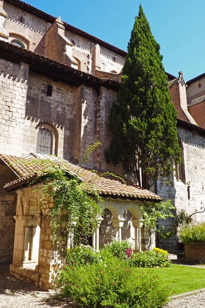 Kreuzgang Der Stiftskirche Saint Salvi Albi Okitanien Südwesten Frankreichs Freier — Stockfoto