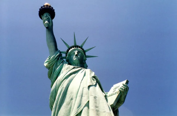 Estatua Libertad Bahía Nueva York Los Estados Unidos América Estados —  Fotos de Stock