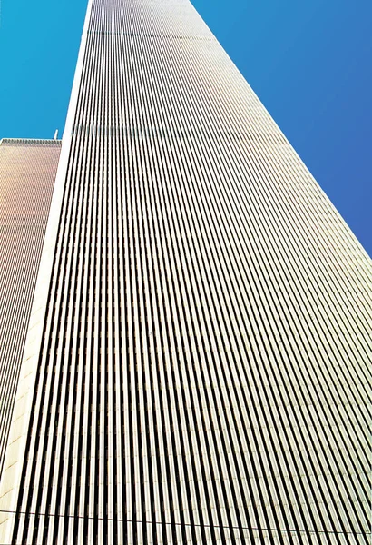 世界貿易センターのツインタワーは30年間 ニューヨークの中心部 米国のマンハッタンで最も高い高層ビルでした — ストック写真