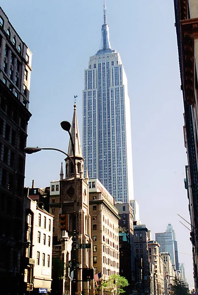 Empire State Building Manhattan Cœur New York Aux États Unis — Photo