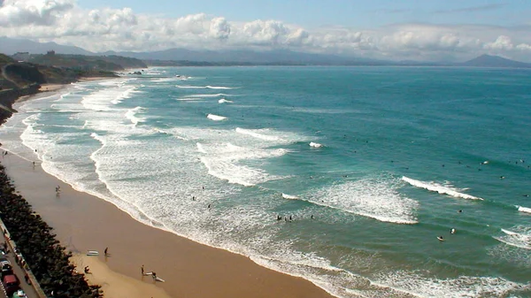 Marbella Stranden Ligger Söder Biarritz Förlängningen Cote Des Basques Surfplats — Stockfoto