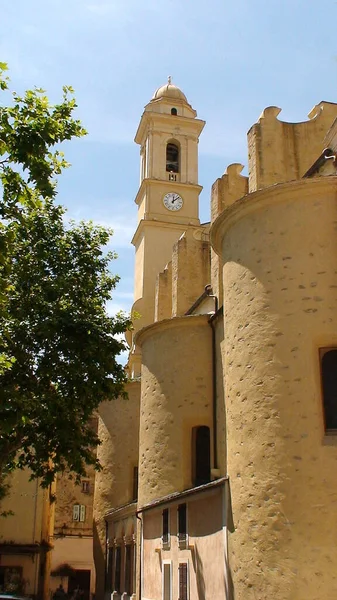 Catholic Church Saint Jean Baptiste Largest Church Corsica Nicknamed Island — Stockfoto