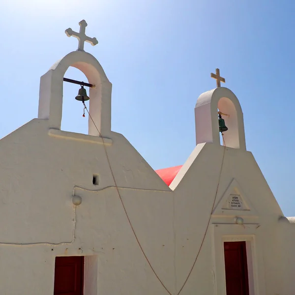 Kaple Ioannise Agios Ioannis Poloostrově Diakoftis Mykonosu Řecko Ostrově Kyklady — Stock fotografie