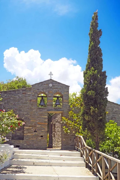 Auf Den Kykladen Auf Der Insel Andros Innenkapelle Des Klosters — Stockfoto