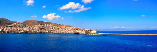 Superbe Vue Panoramique Sur Port Tinos Une Magnifique Île Archipel — Photo