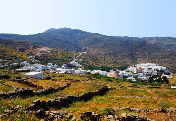 Het Beroemde Prachtige Eiland Tinos Griekenland Cycladen Archipel Het Hart — Stockfoto