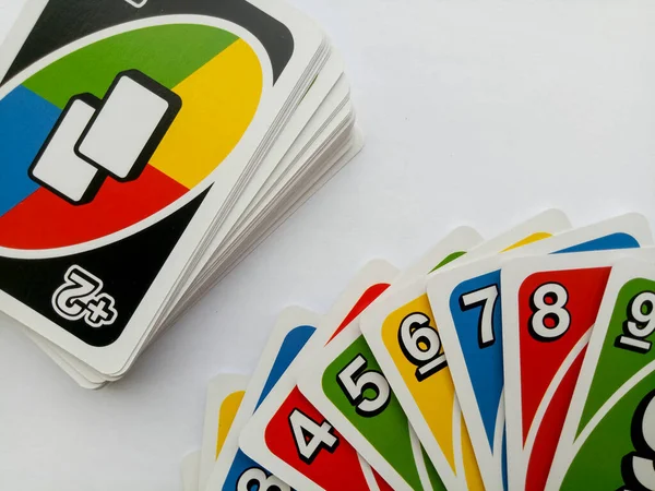 A set of uno cards for family's leisure activity