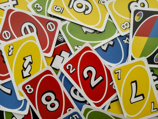 A set of uno cards for family's leisure activity