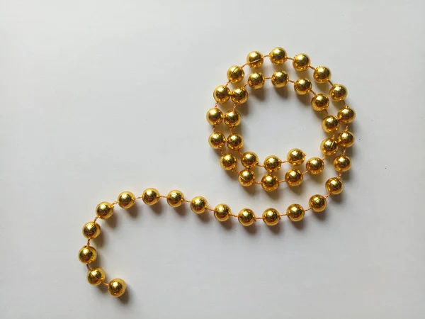 Bead chain isolated on white background