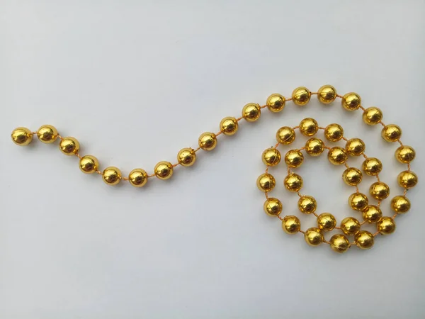 Bead chain isolated on white background