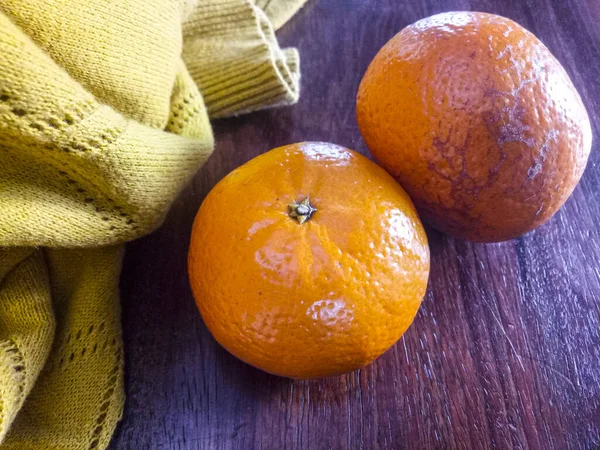 Sweet ripe tangerines with a vibrant orange color