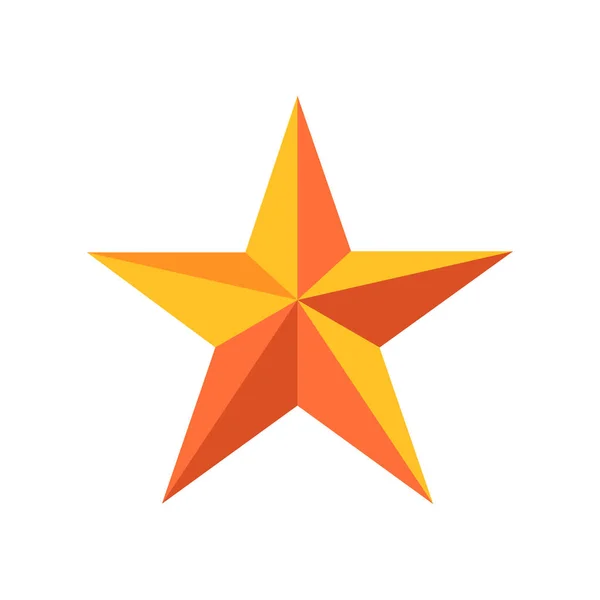 Logotipo Estrela Dourada Ilustração Vetorial Ícone Estrela — Vetor de Stock