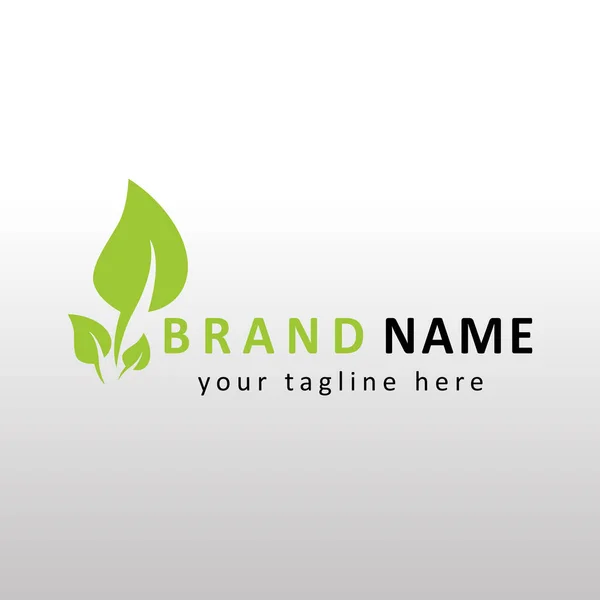 Logotipo Projeto Criativo Folha Ilustração Vetor Para Marca Nós Recurso — Vetor de Stock