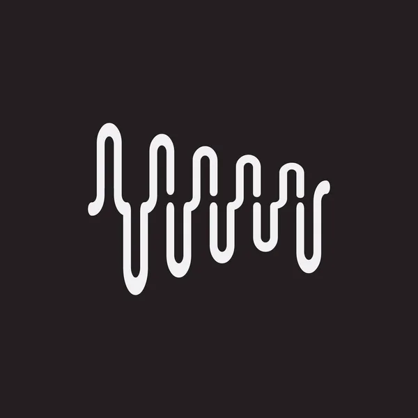 ブランド Uiなどの曲線線形抽象デザイン — ストックベクタ