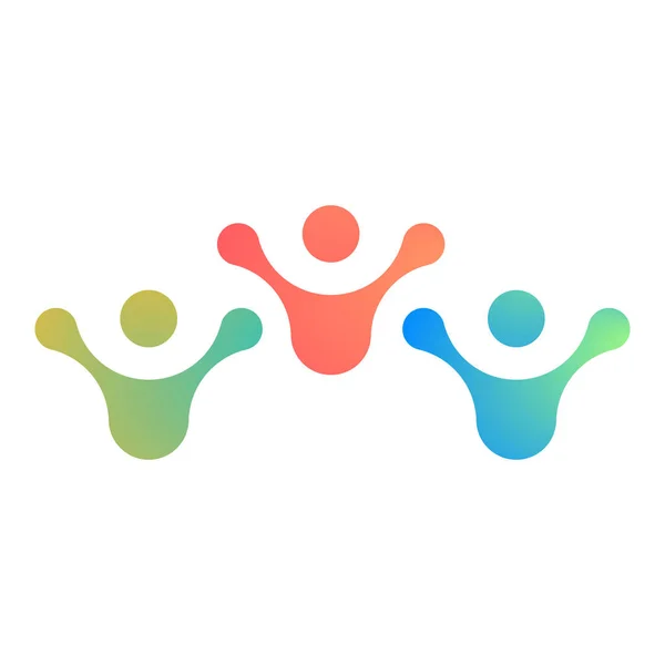 İzole edilmiş kişi logosunun vektör çizimi. İnsanların resimleri.