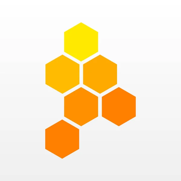 Pszczoła Ula Abstrakcyjne Logo Dla Biznesu Lub Sieci Firma Ilustracja — Wektor stockowy