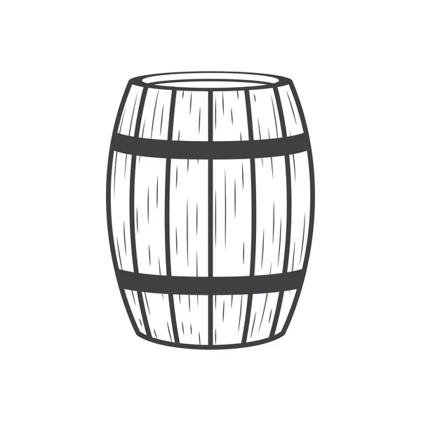 Barrel Icon Vector Concept Illustration Design Alcohol Keg Icon — Stock Vector