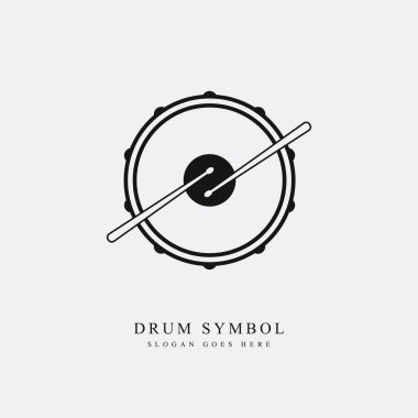 Davulcu logosu. Davul simgesi