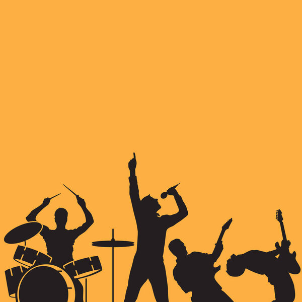 Bands icon. Music player concert design vector silhouette illustration.