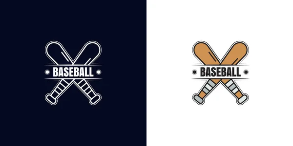 Design Des Logos Der Baseball Mannschaft Für Den Wettbewerb Vektorillustration — Stockvektor