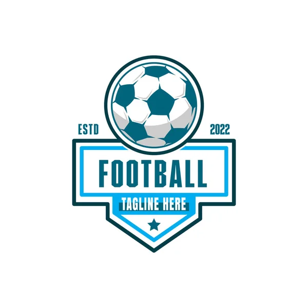 サッカークラブのアイコンのロゴ サッカーチームのベクトルイラスト — ストックベクタ