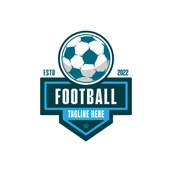 Logotipo Clube Futebol Ilustração Vetor Equipe Futebol — Vetor de Stock
