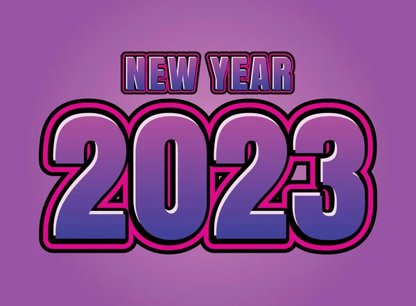 Nytt 2023 Design Kreativt Koncept Modern Vektor För 2023 Nyårsfestival — Stock vektor