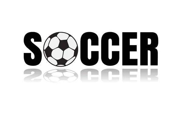 Football Effet Texte Concept Créatif Vecteur Style Football Modifiable — Image vectorielle
