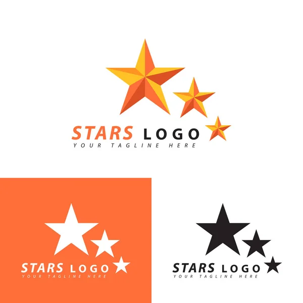 Logo Étoile Dorée Illustration Vectorielle Icône Étoile — Image vectorielle