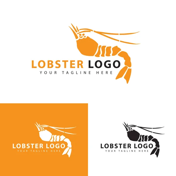 Illustration Vectorielle Logo Homard Logo Design Créatif Pour Les Fruits — Image vectorielle