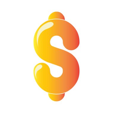 S harfi işaret vektör tasarımı