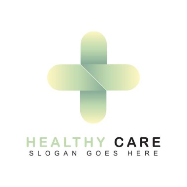 Sağlık logosu. Eczane Simgesi Modern, illüstrasyon vektörü.