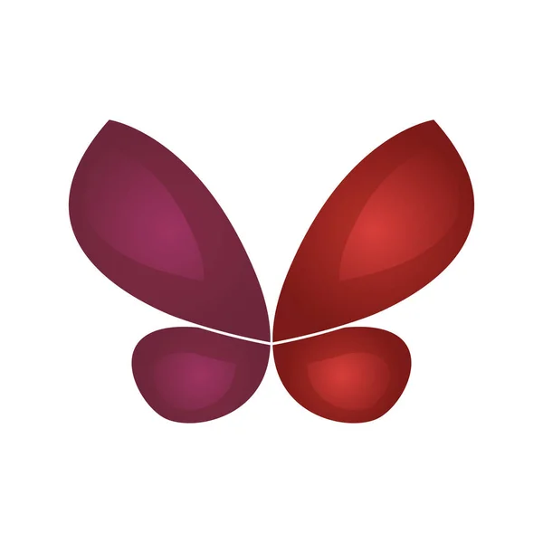 Illustration Logo Aile Papillon Design — Image vectorielle