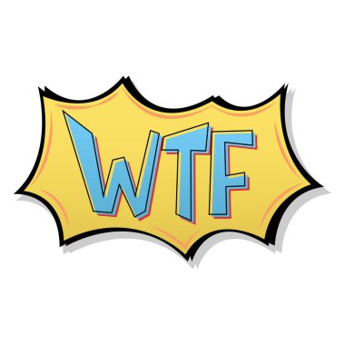 Ne biçim metin tasarımı. Retro Comic kelime sohbet balonu 