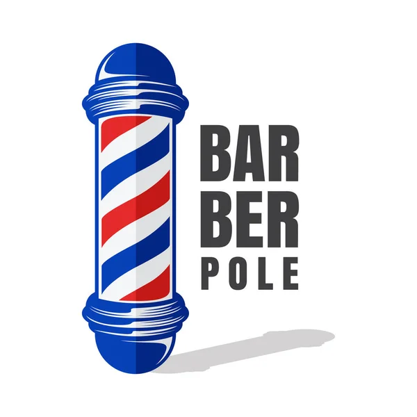 Barber Shop Polo Diseño Creativo Icono Del Poste Babershop Ilustración — Vector de stock