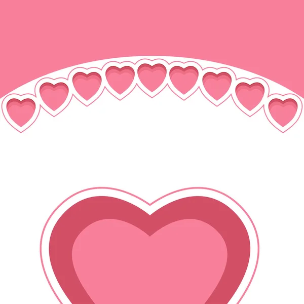 Projeto Fundo Amor Rosa Decoração Para Dia Dos Namorados Ilustração — Vetor de Stock
