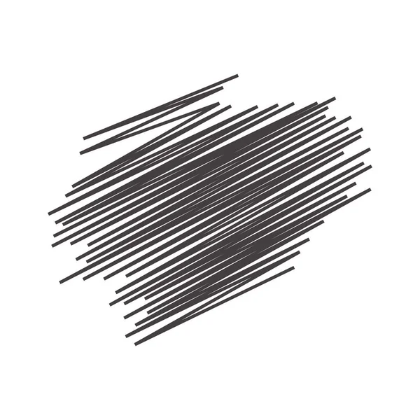 Linjer Abstrakt Design Skiss Stroke Linje Vektor Illustration — Stock vektor