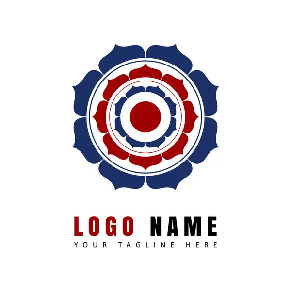 Abstraktní Logo Elegantní Ikona Květin Vektorová Ilustrace Premium Logo Pro — Stockový vektor