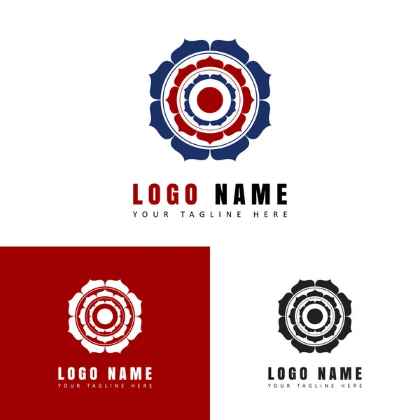 Bloem Abstract Logo Vector Illustratie Premium Logo Voor Merk Bedrijf — Stockvector